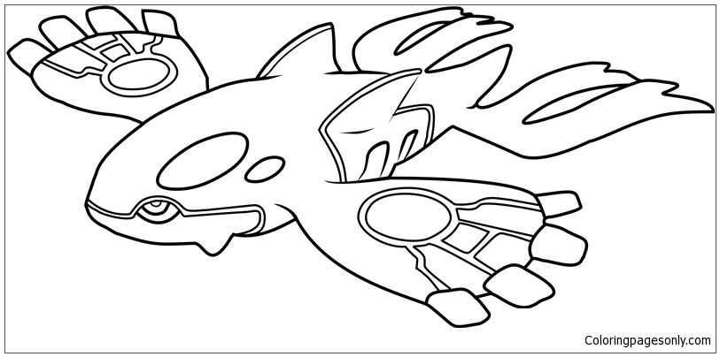 813x404 Kyogre Pokemon Coloring Page Drawings! Pokemon
