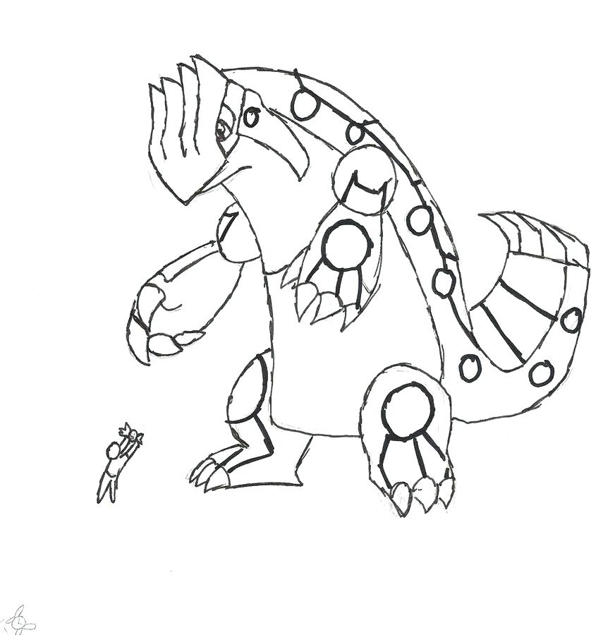 838x900 Pokemon Coloring Pages Groudon And Kyogre Primal Fuhrer Von