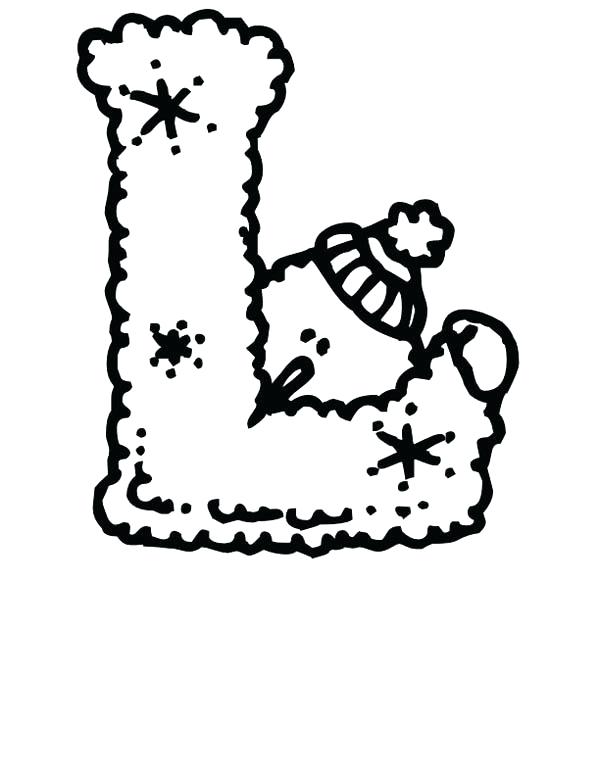 600x776 Letter L Coloring Letter L Coloring Page Letter Colouring Pages