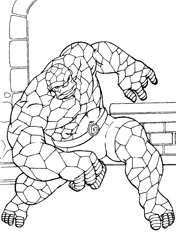 565x792 The Thing Coloring Pages