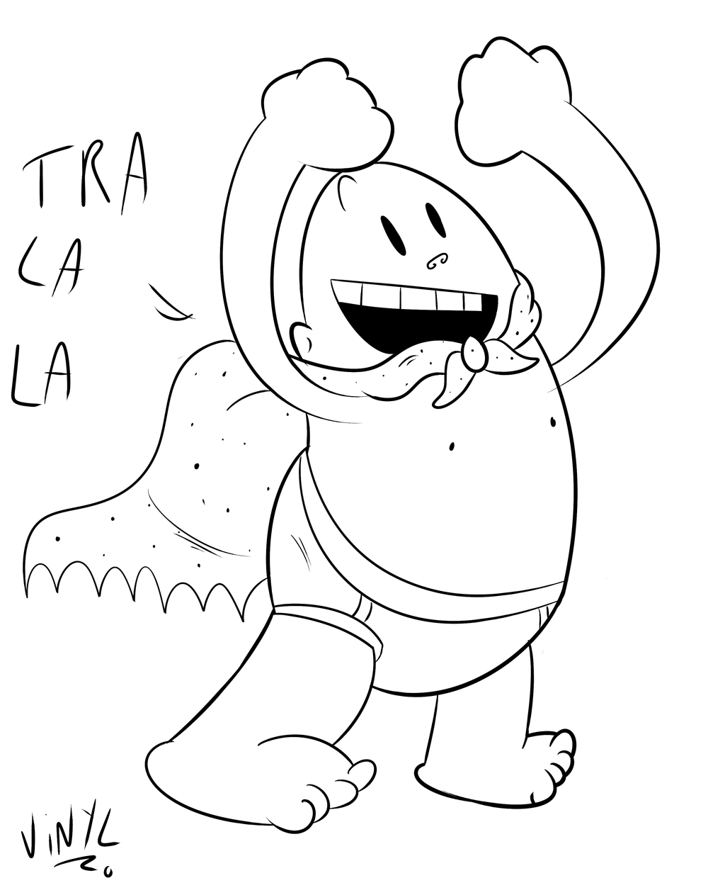 1024x1239 Captain Underpants Coloring Pages Tra La La