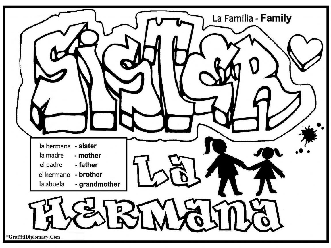 1152x864 Printable Graffiti Coloring Pages Cartoon Free For Adults Adult