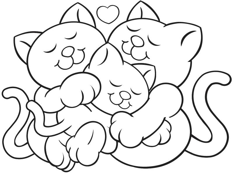 802x596 Thanksgiving Cat Coloring Page Gatos La Familia