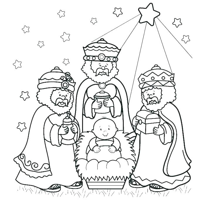 699x716 Wise Men Coloring Page Wise Coloring Squared