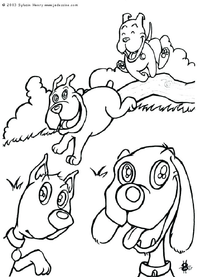 644x900 Coloring Pages Of Dog Coloring Pages Of Dog Dogs Are Playing