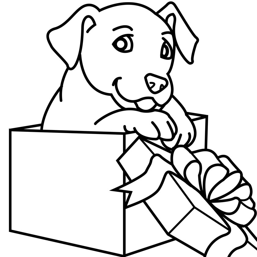 842x842 Christmas Animal Coloring Pages