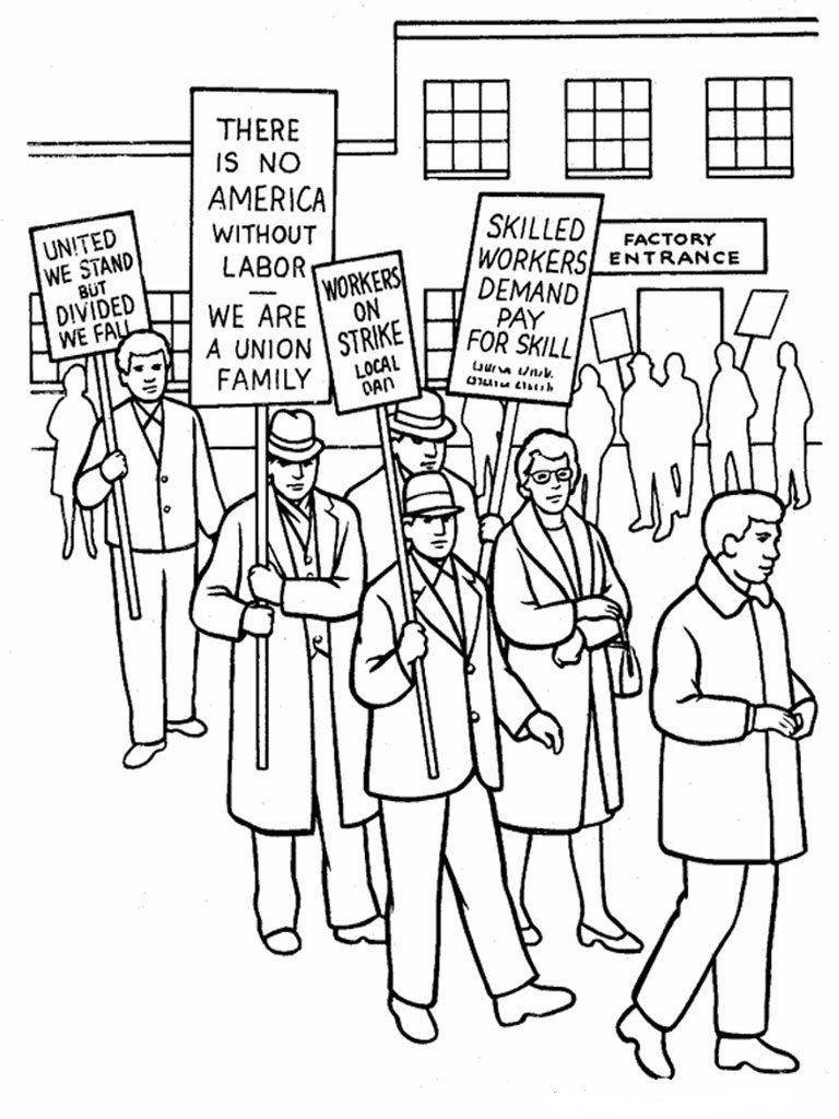 768x1024 Labor Day Coloring Sheets