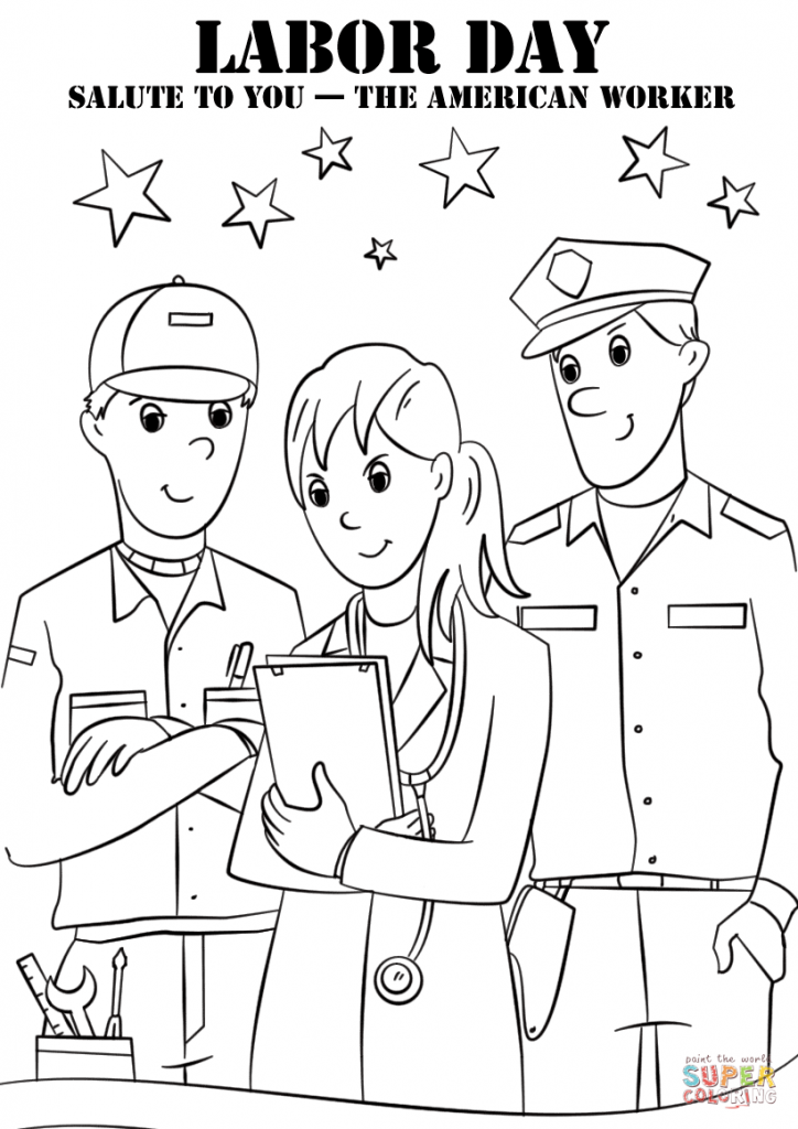 724x1024 Awesome Labor Day Coloring Pages 44