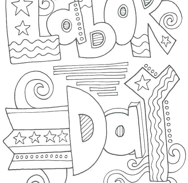 618x600 Labor Day Coloring Pages Free Printable Labor Day Coloring Sheets