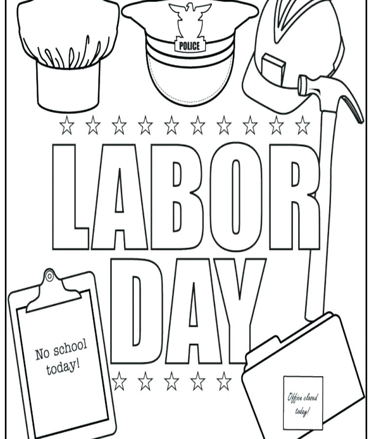 768x900 Labor Day Coloring Page Labor Day Coloring Sheets Labor Day