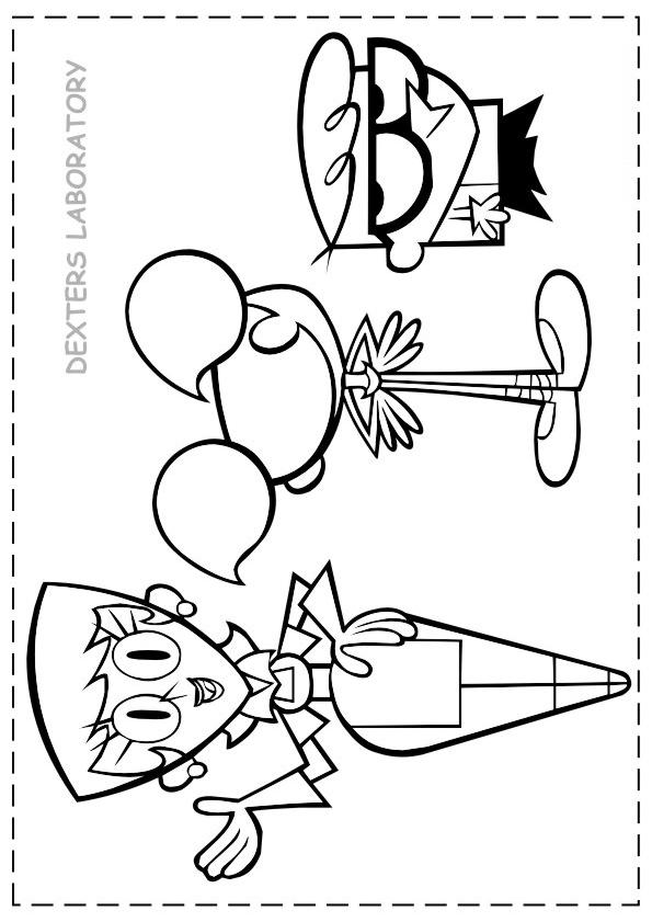 595x841 Dexter Laboratory Coloring Page 11