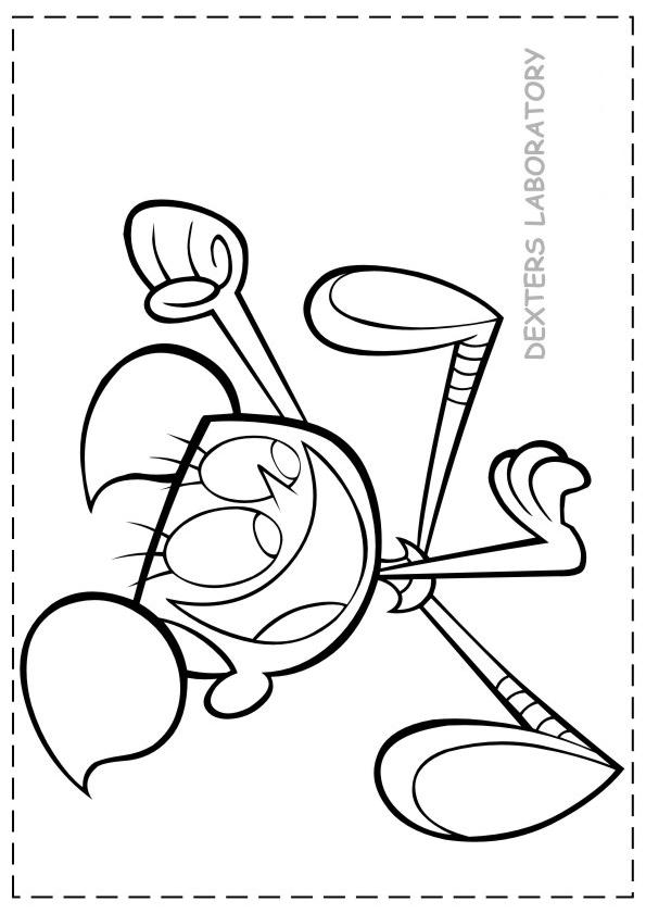 595x841 Dexter Laboratory Coloring Page 14