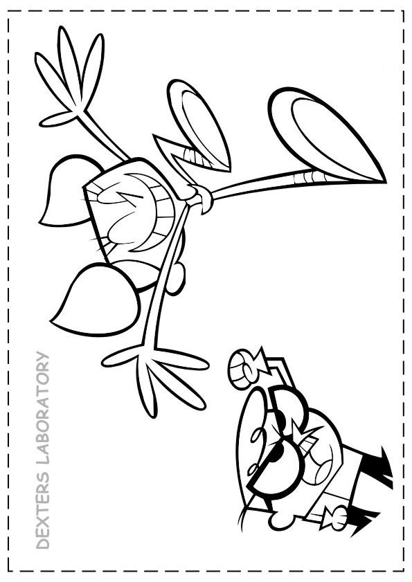 595x841 Dexter Laboratory Coloring Page 4
