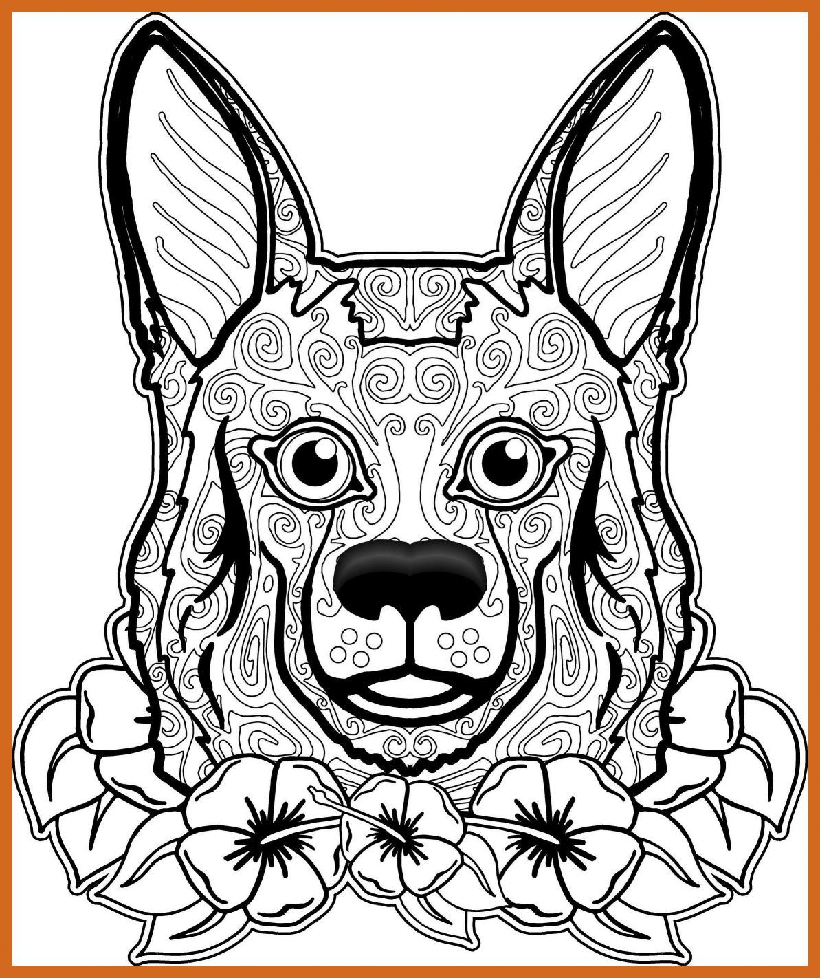 1193x1422 Incredible Cute Coloring Pages Best On Pict Of Puppy Colouring