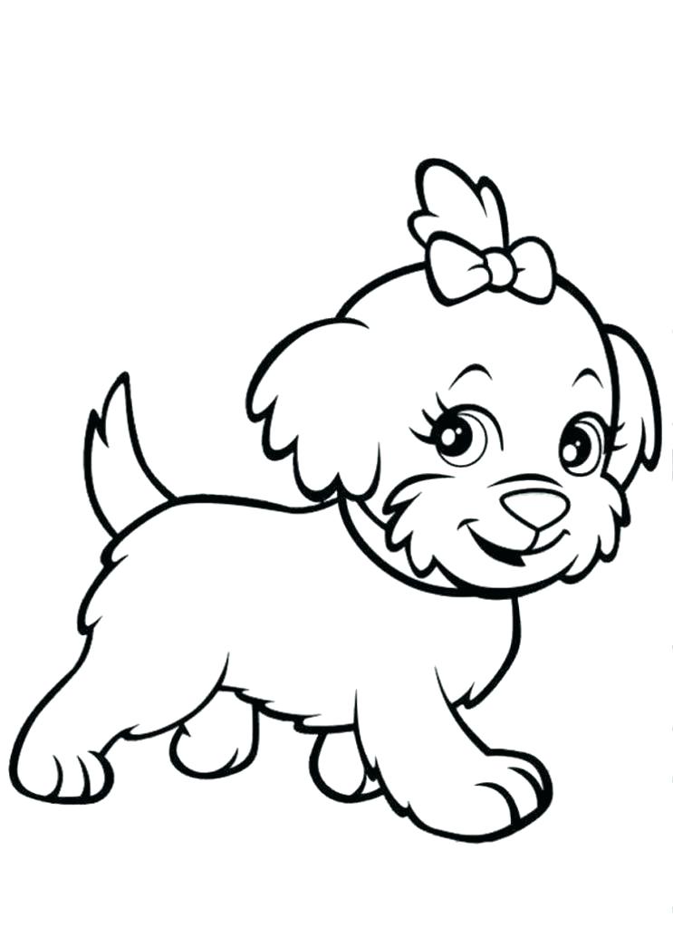 743x1024 New Pictures Of Puppies To Print Color And Printable Puppy New