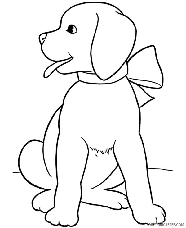 600x734 Labrador Puppies Coloring Pages Coloring4free
