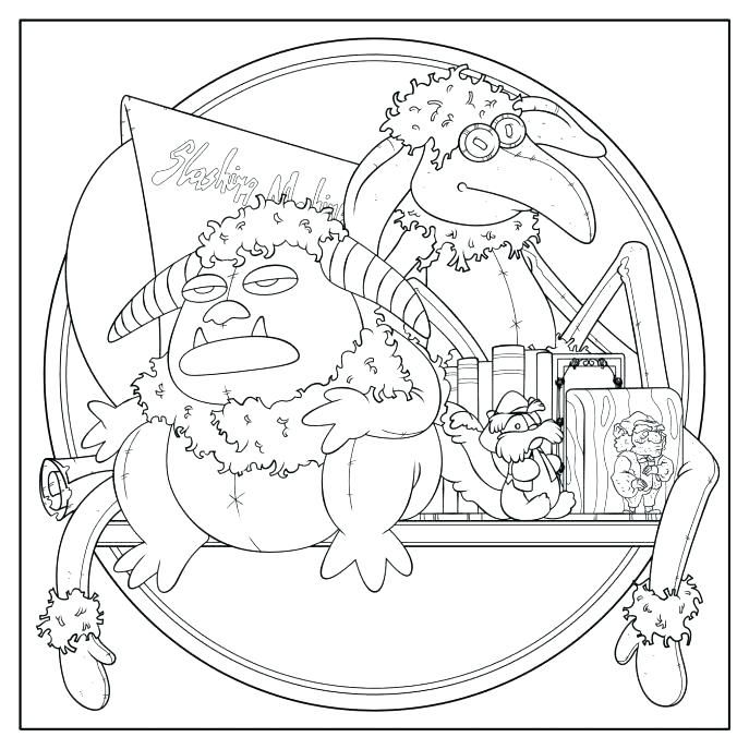 687x687 Labyrinth Coloring Pages The Labyrinth Mythical Beast To Colour