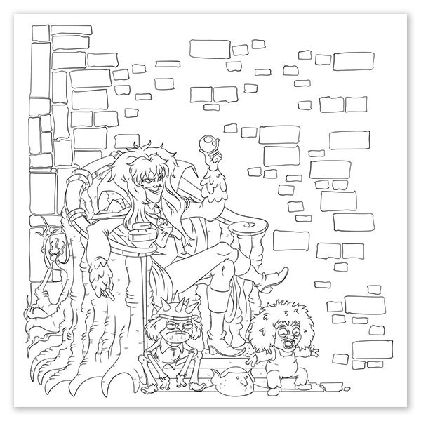 600x600 Want Jim Henson's Labyrinth Adult Coloring Book