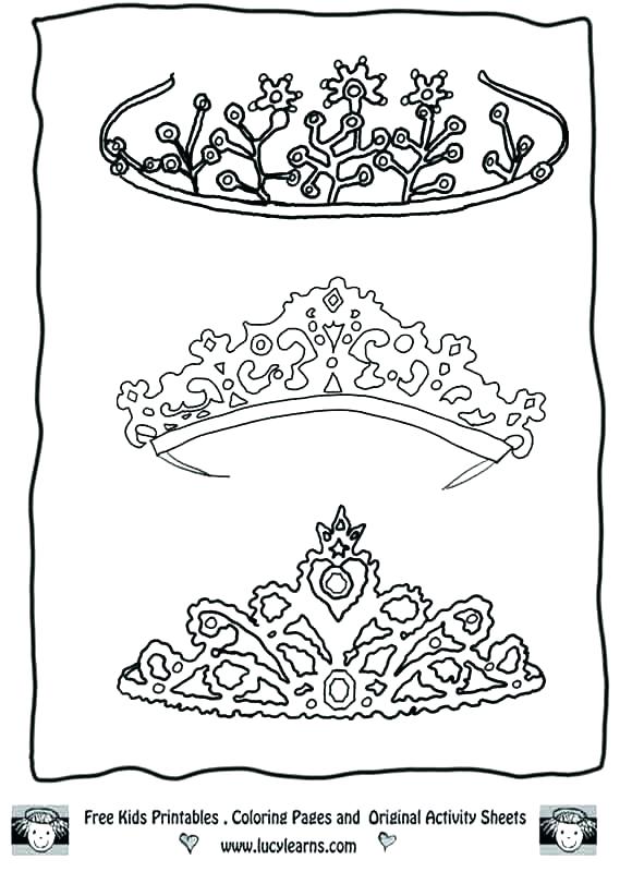 569x800 Tiara Coloring Page Crown Coloring Tiara Coloring Page Vector