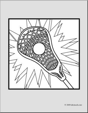 304x392 Lacrosse Stick Coloring Pages