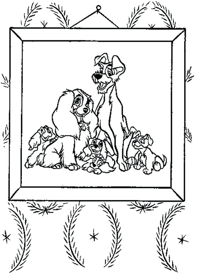650x900 Lady And The Tramp 2 Coloring Pages Lady And Tramp Happy Family