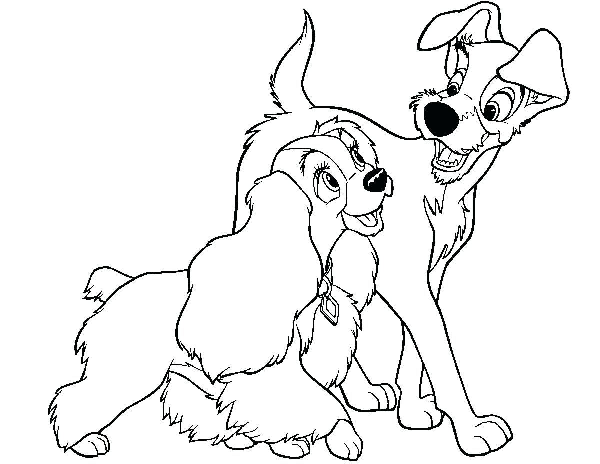 1200x929 Lady And The Tramp Coloring Page Home New Pages Auto Market Me