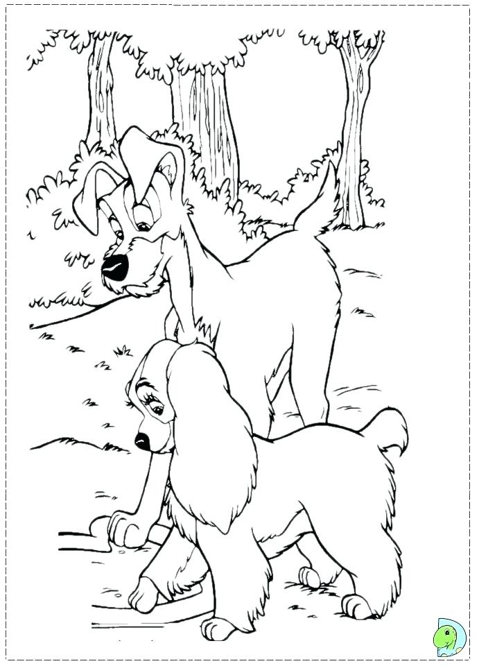 691x960 Lady And The Tramp Coloring Pages Lady And The Tramp 2 Scamps
