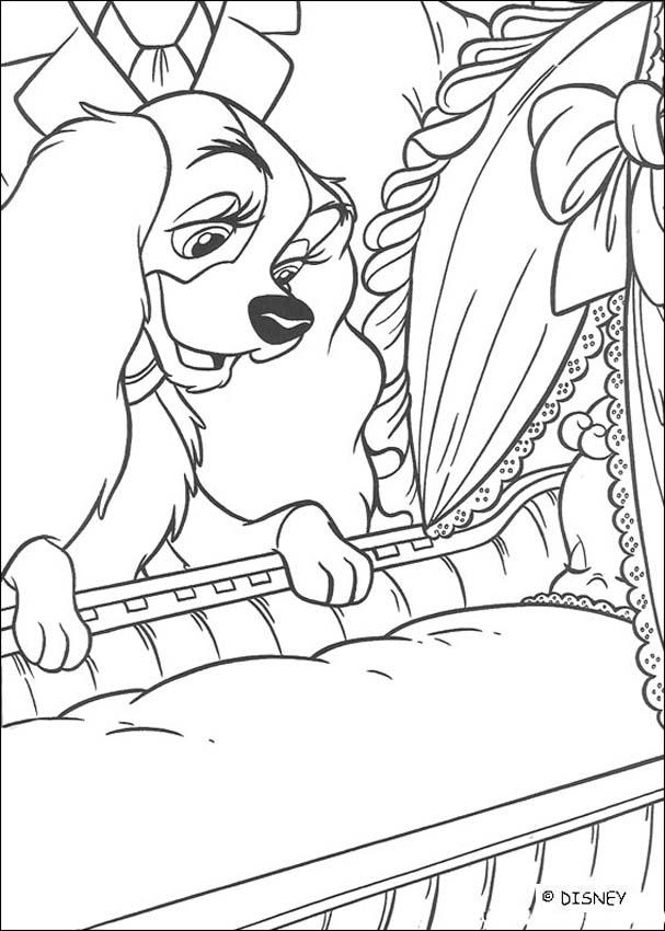 607x850 Lady And The Tramp Coloring Book Pages
