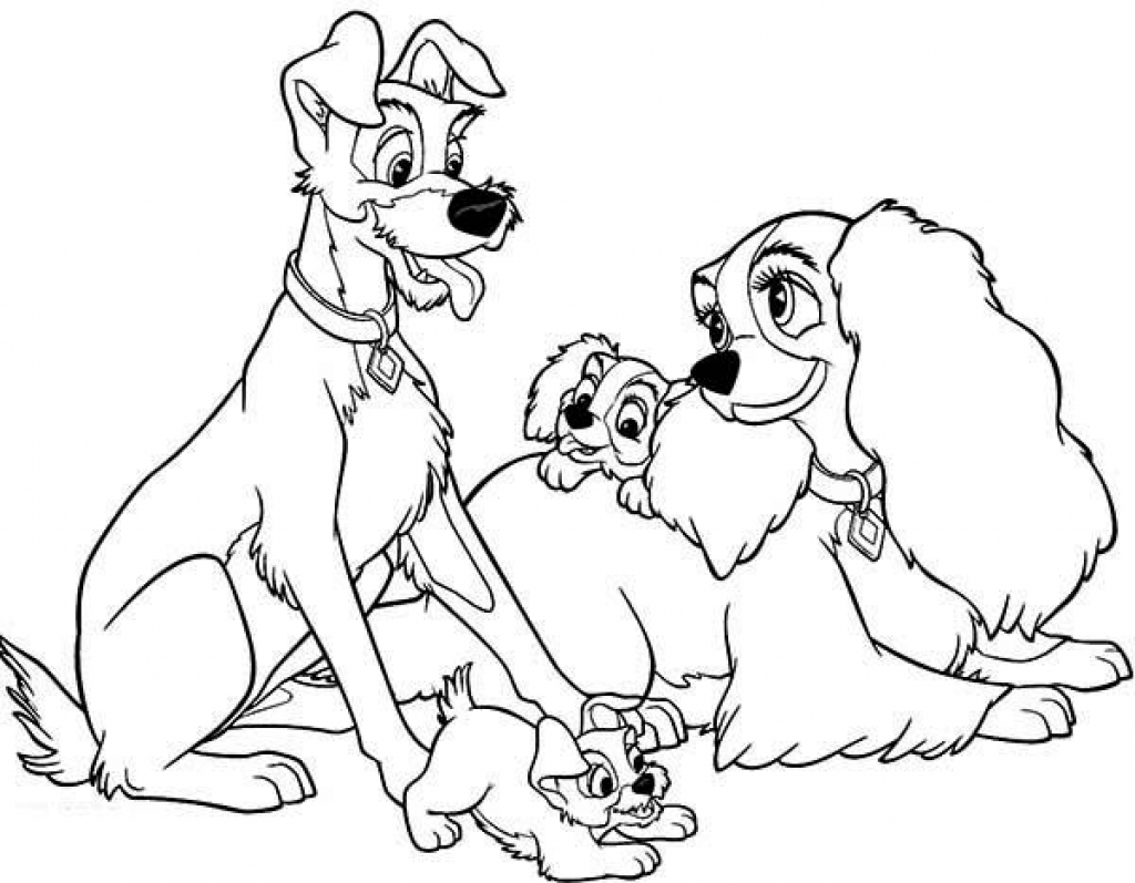 1024x797 330 Best Coloring Pages Images On Lady And The Tramp