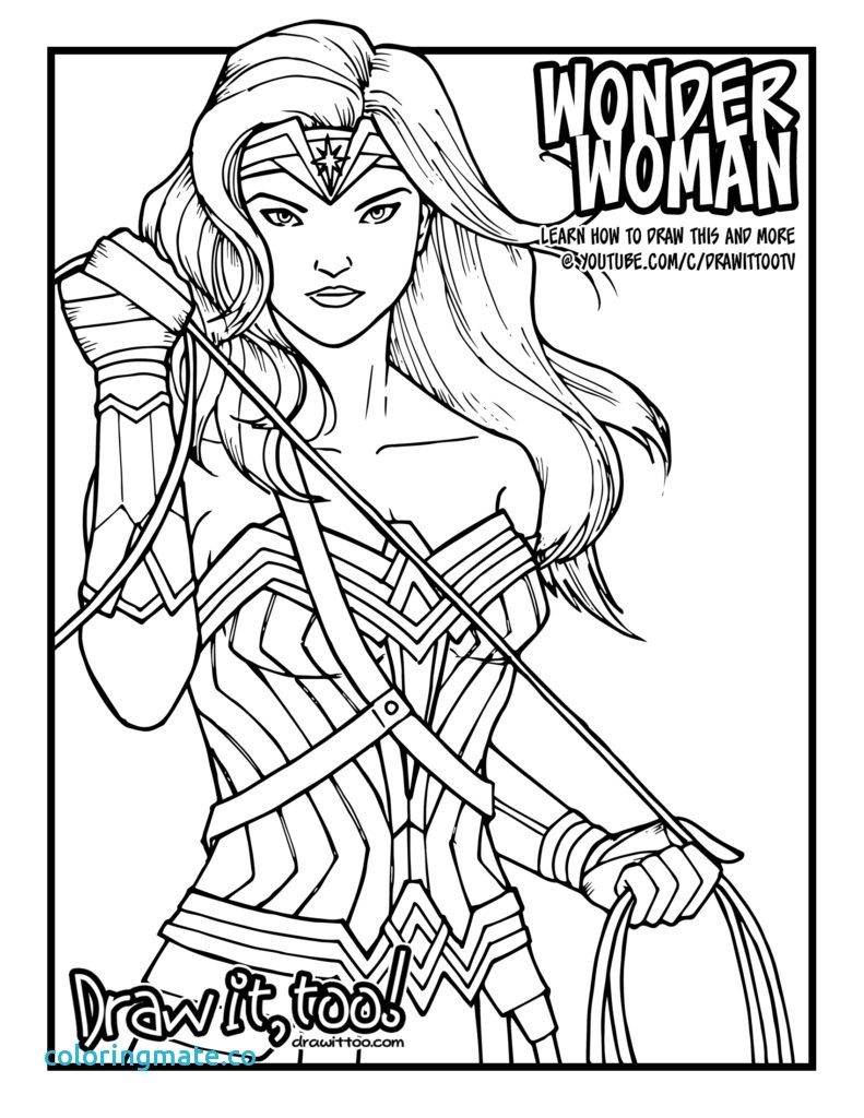 791x1024 Wonder Woman Coloring Pages New Gal Gadot Of Coloriafes Disney
