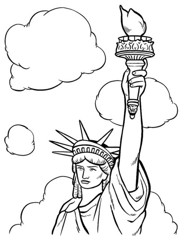 Lady Liberty Coloring Pages