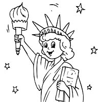 200x200 Impressive Inspiration Statue Of Liberty Coloring Pages Kids