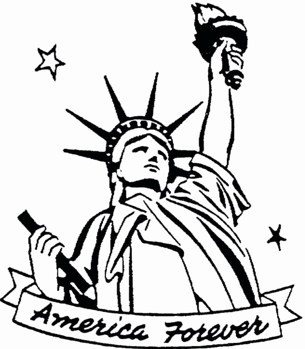 600x686 Statue Of Liberty Coloring Page Images Statue Liberty Coloring