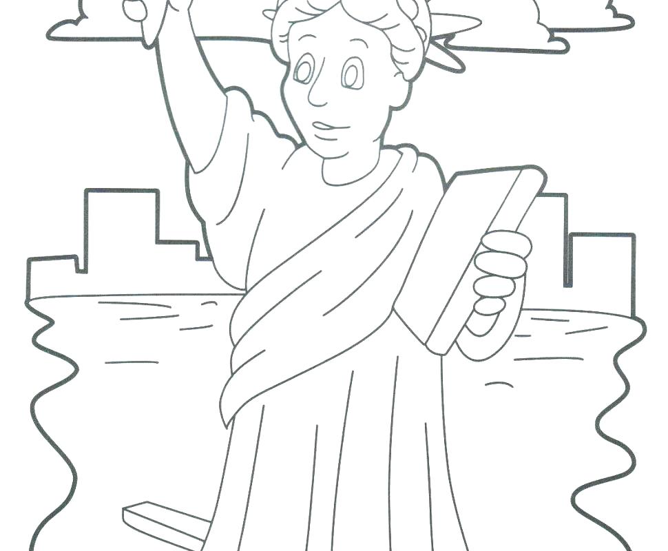 970x800 Statue Of Liberty Coloring Pages Statue Of Liberty Coloring Page