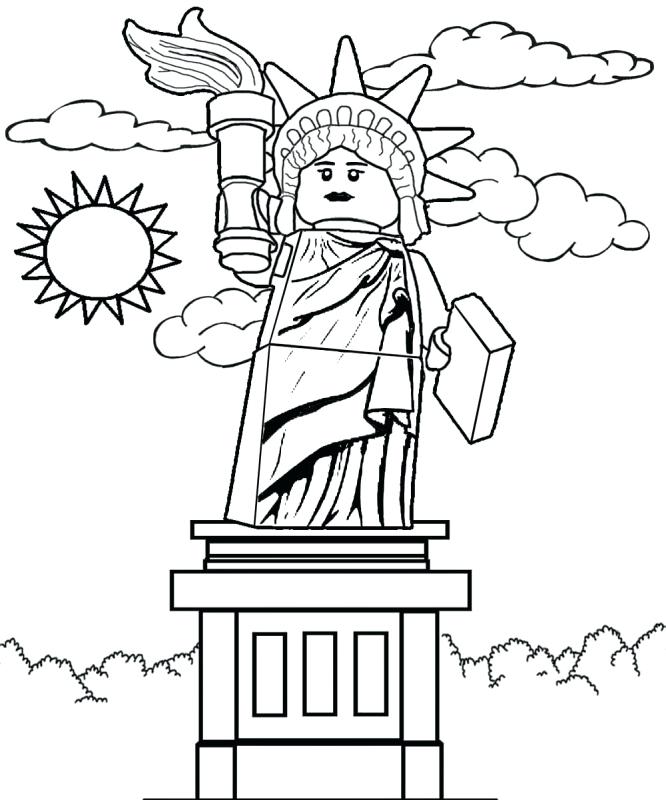 666x800 Statue Of Liberty Coloring Pages Statue Of Liberty Coloring Pages