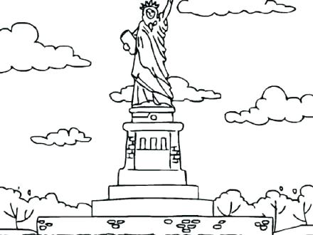 440x330 Statue Of Liberty Coloring Sheets Statue Of Liberty Coloring Pages