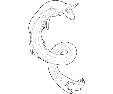 370x308 8 Lady Rainicorn Coloring Page