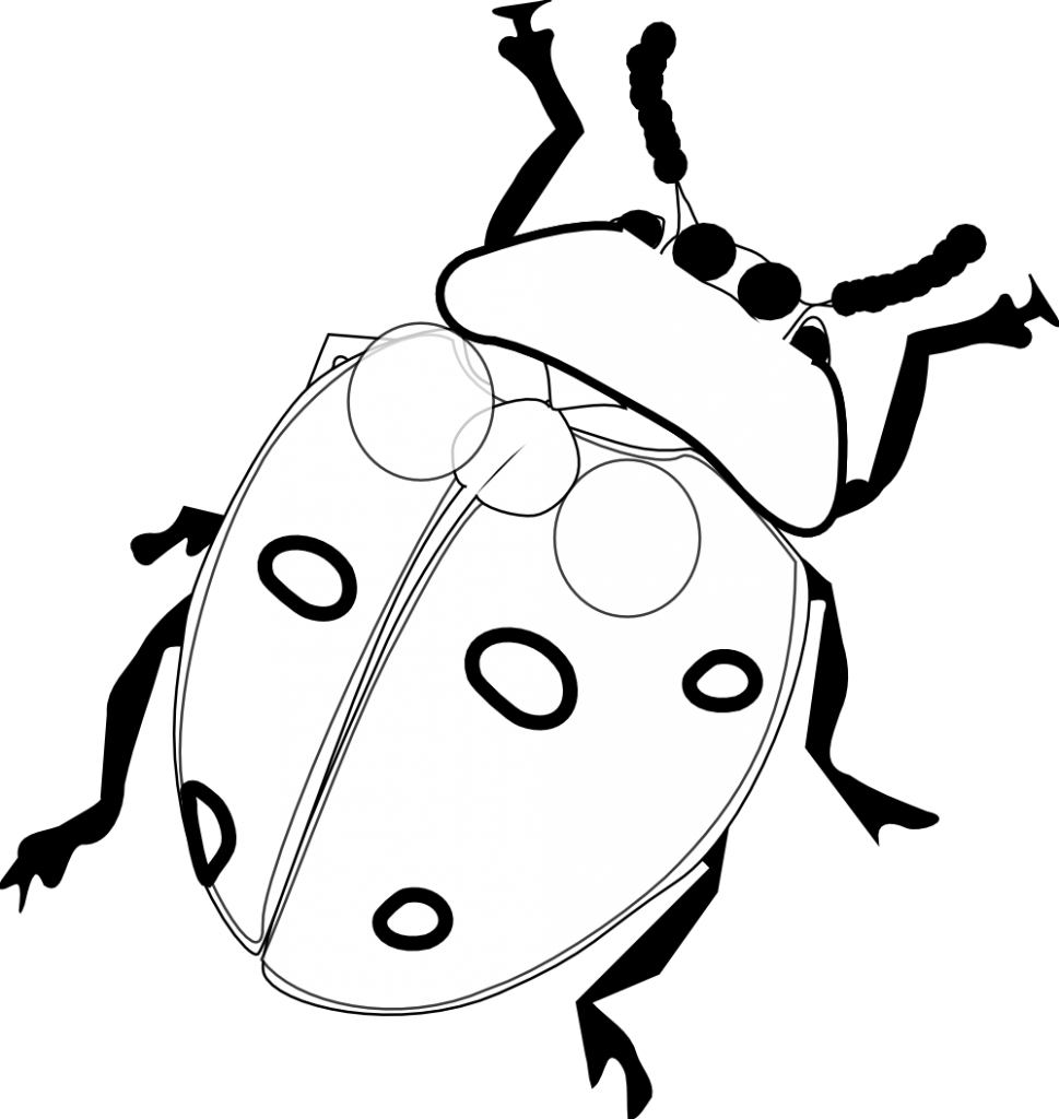 969x1024 Printable Pages To Color Ladybug Kids Colouring Sheet Monster Ink