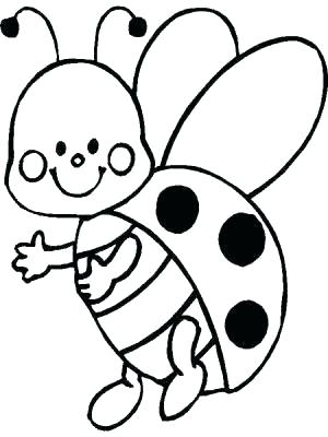 300x400 Coloring Pages Of Ladybugs Better Ladybug Pattern Printable Best