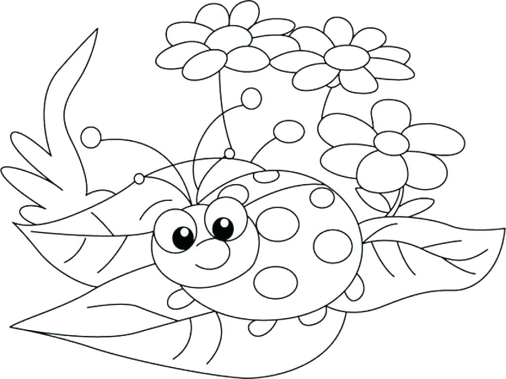 1024x766 Lady Bug Coloring Pages Cute Ladybug Coloring Pages