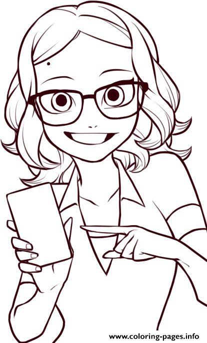 414x684 Miraculous Ladybug Coloring Pages Alya Cesaire Coloring Pages
