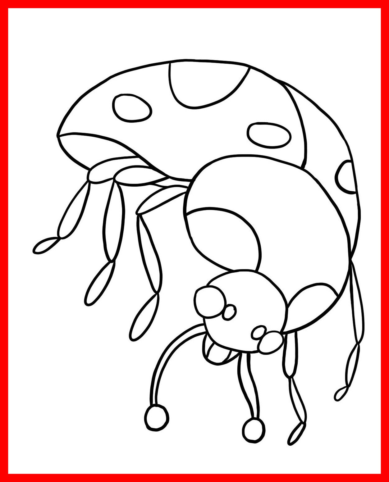 Ladybug Coloring Pages For Preschoolers