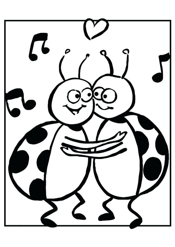 595x842 Ladybug Color Pages