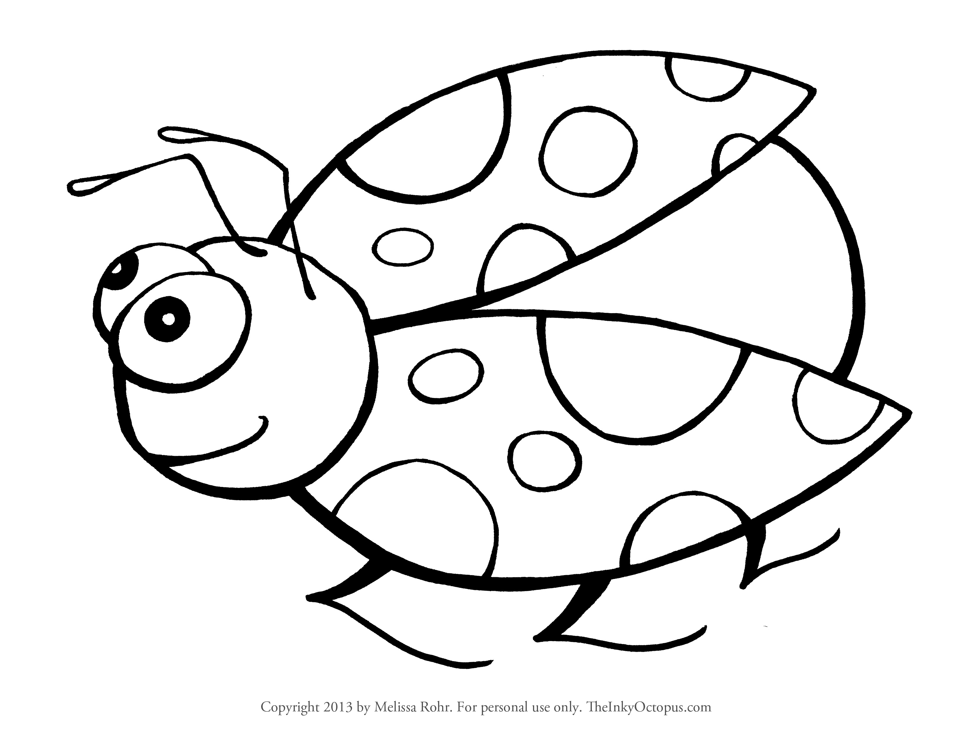 3300x2550 Ladybug Coloring Pages