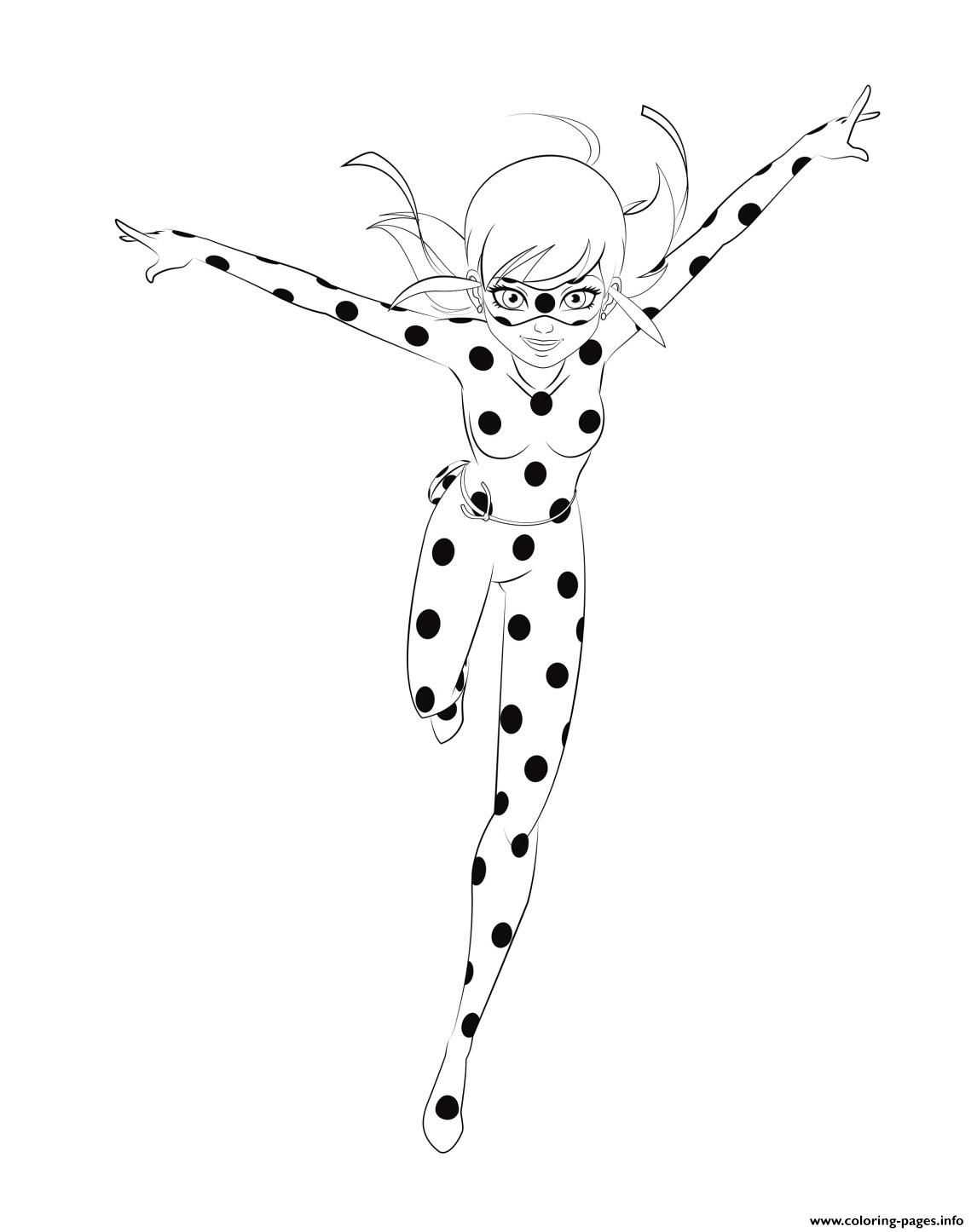 1146x1446 Coloring Miraculous Ladybug Is Running Printable