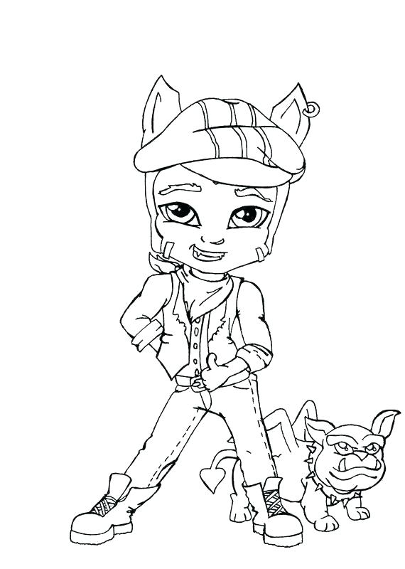 570x800 Monster High Coloring Pages Lagoona Blue Coloring Page Monster