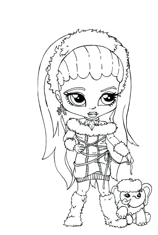 537x800 Monster High Coloring Pages Lagoona Blue Little Girl Page Abbey
