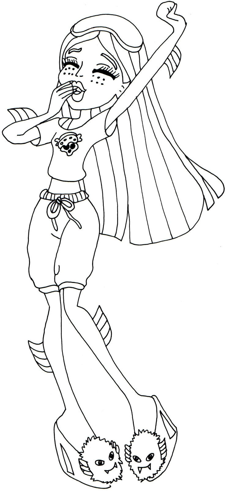 745x1600 Free Printable Monster High Coloring Pages Lagoona Blue Dead