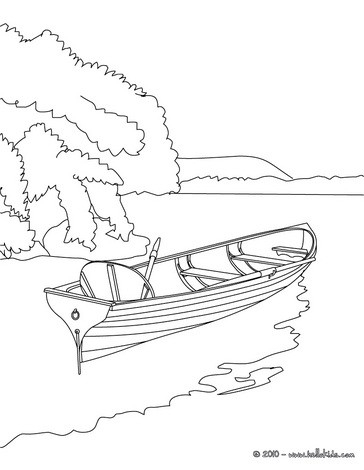 364x470 Lake Coloring Page Rowboat On The Lake Coloring Pages Hellokids