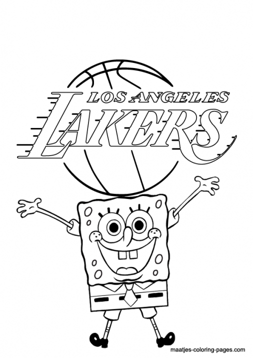 506x716 La Lakers Coloring Pages La Lakers Coloring Page Coloring Home